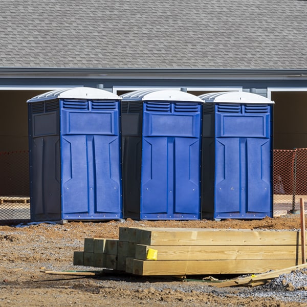 are there any restrictions on where i can place the portable toilets during my rental period in Clayville